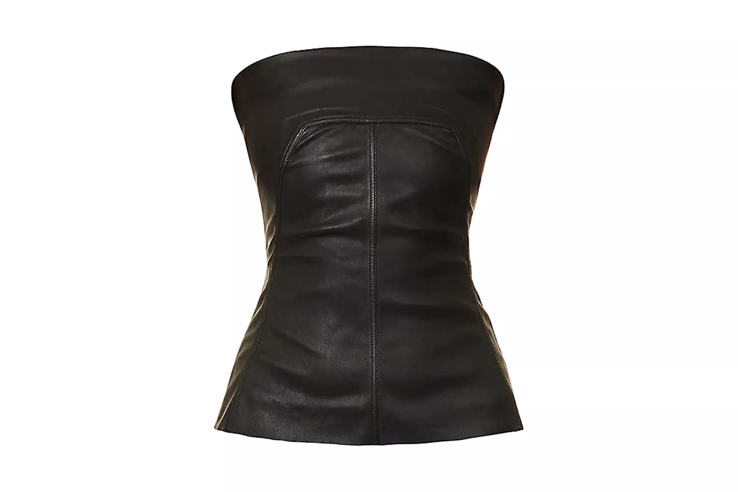 Rick Owens Leather Bustier Corset Top