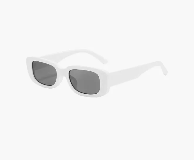 BUTABY Rectangle Sunglasses for Women Retro Driving Glasses 