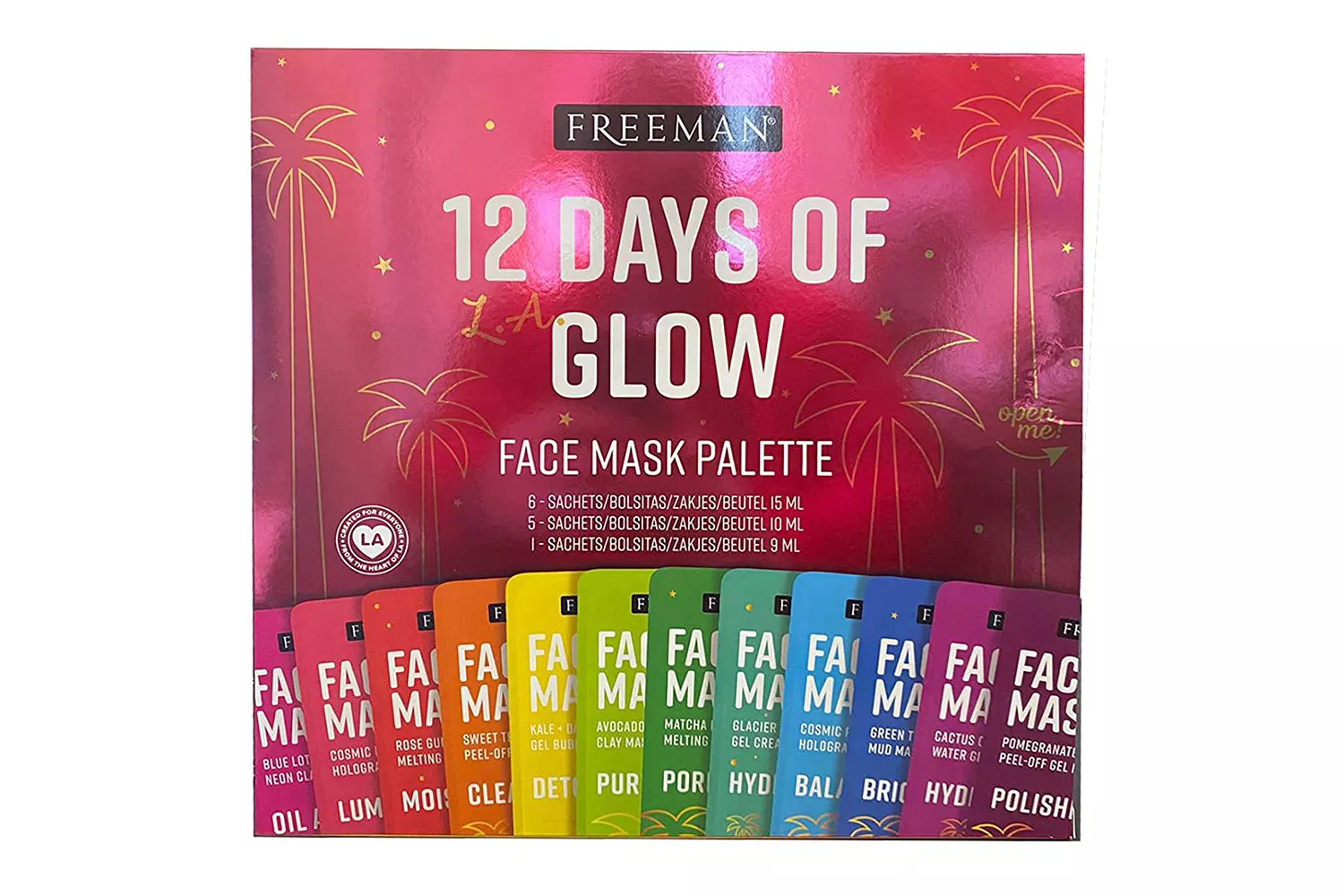 Freeman 12 Days of Glow Face Mask Palette