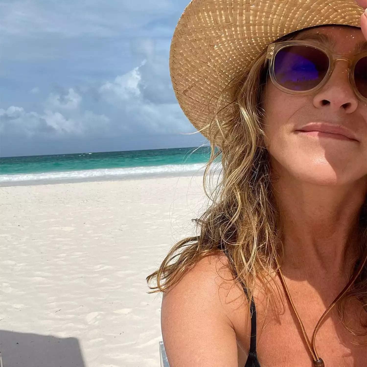 Jennifer Aniston at the beach