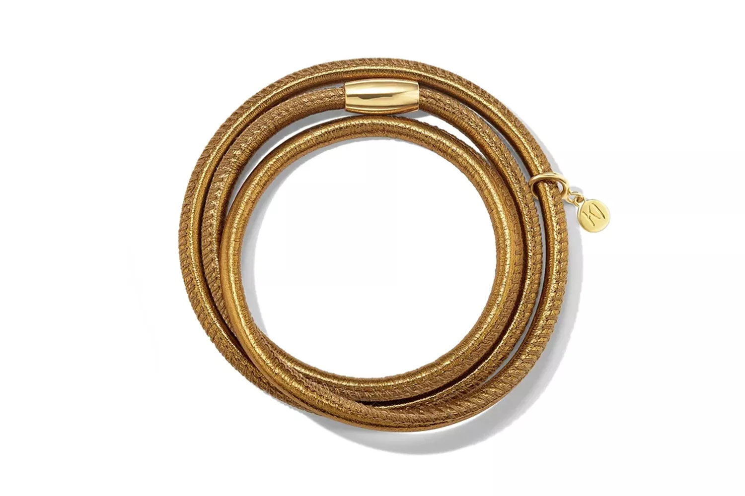 Bronze Metallic Leather Napa Bracelet