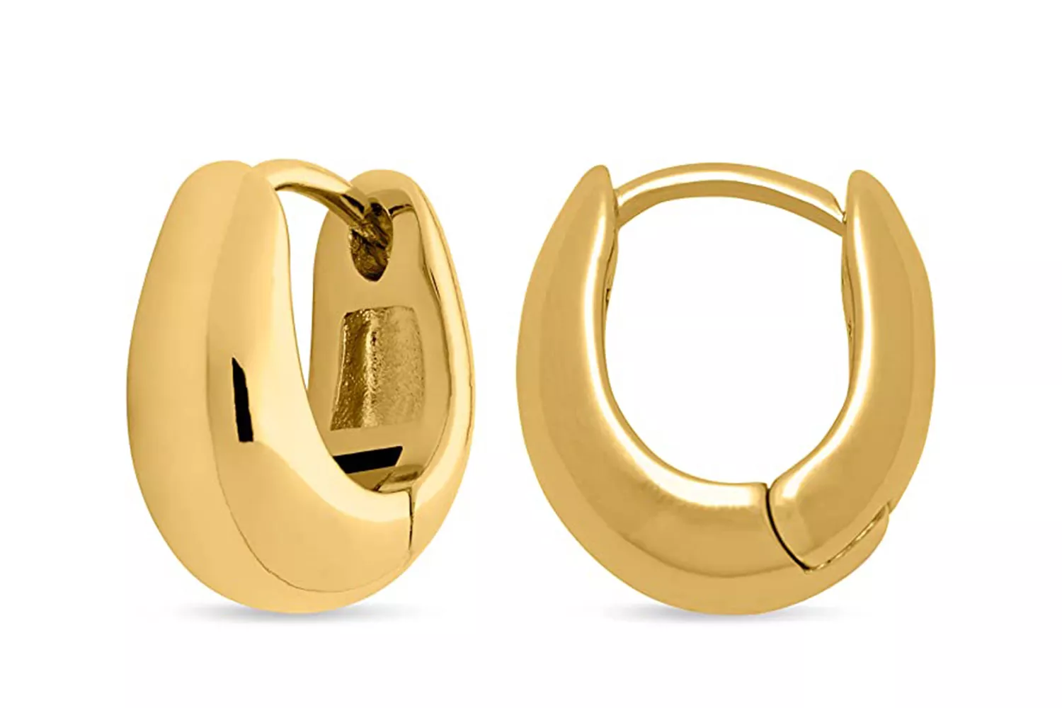 &acirc;MILLA 14K Gold Plated Hoop Earrings