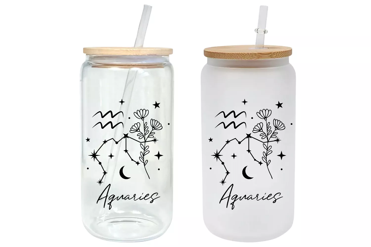 Modern Lifestyle Gifts Zodiac Constellation Signs Glass Tumbler