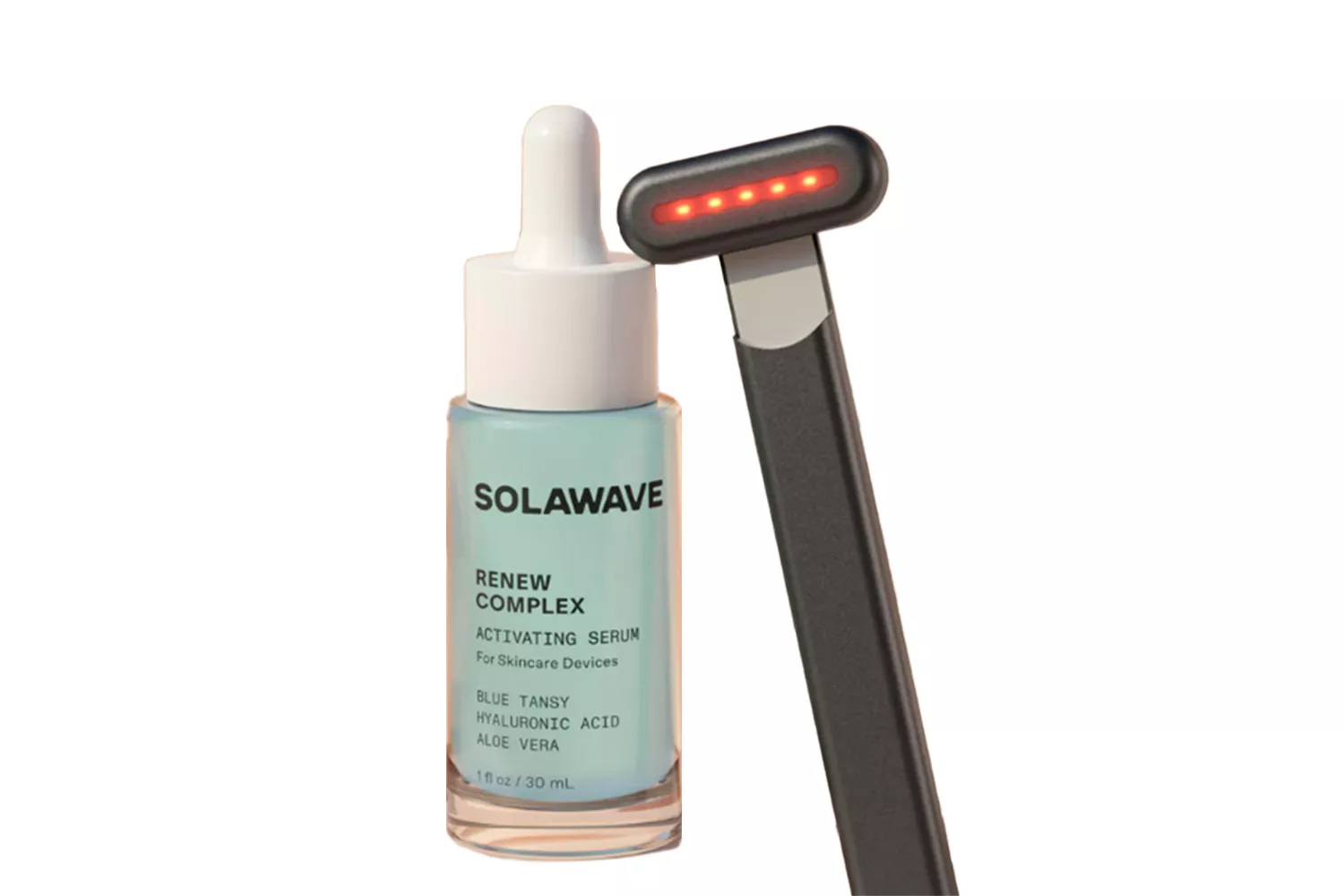 SolaWave Skincare Wand with Red Light Therapy &amp; Serum Kit