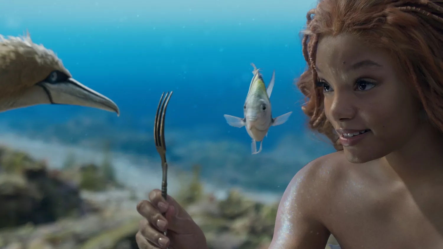a still of Halle Bailey in 'The Little Mermaid'