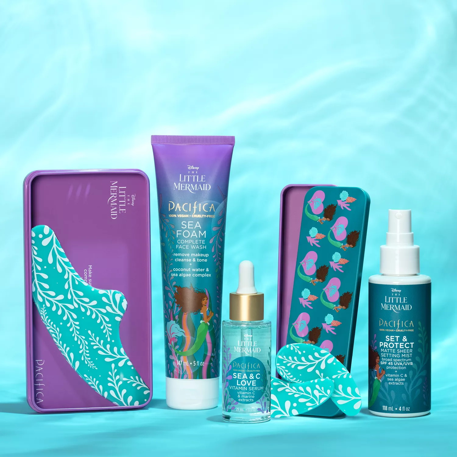 ulta beauty pacifica skincare collection the little mermaid
