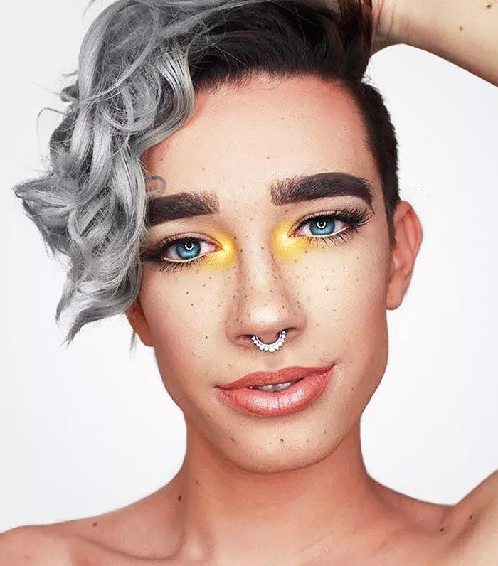 Male in makeup