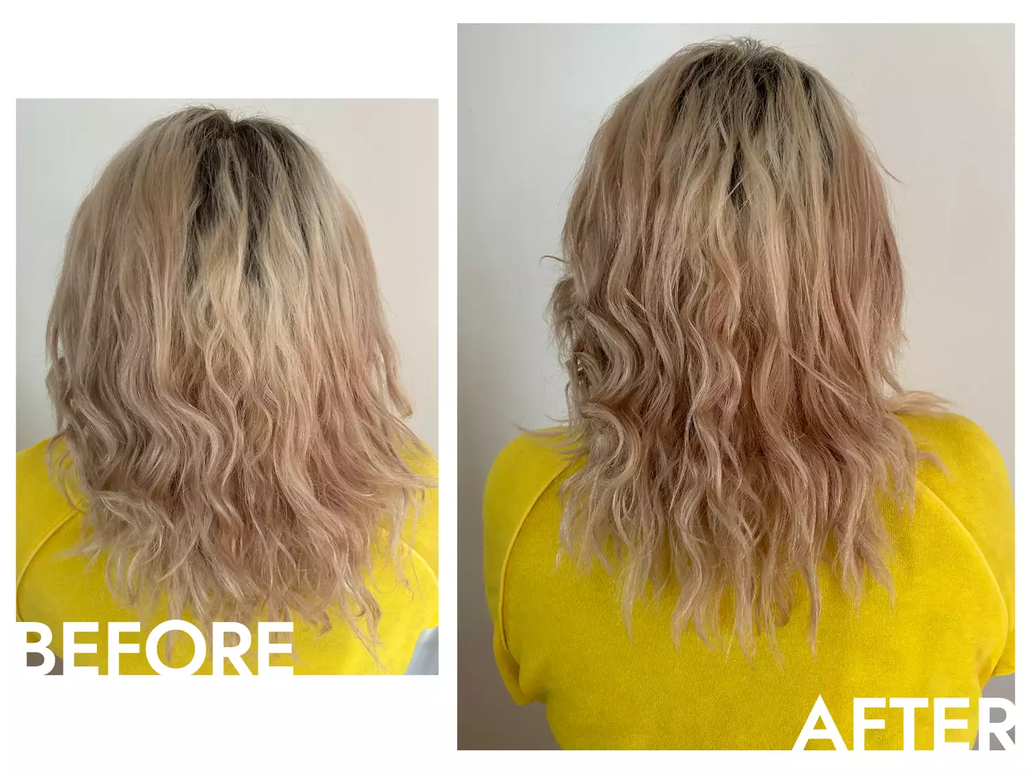 K18 Molecular Hair Oil before and after photos 