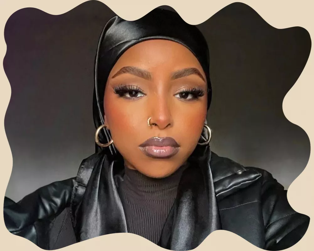 Nafisa Omar, a beauty and style creator based in Seattle.