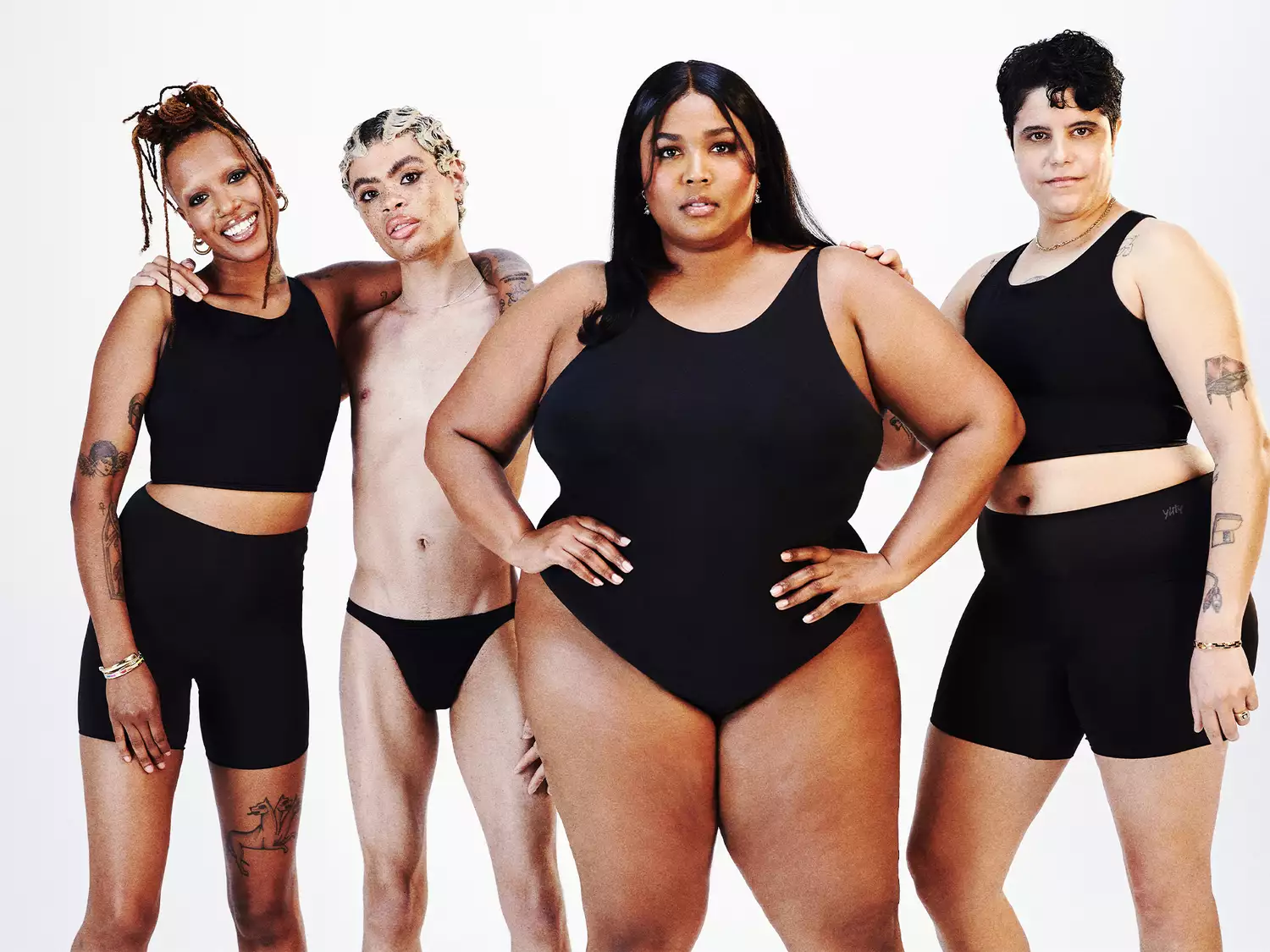 Lizzo and models wearing Your Skin by Yitty undergarments 